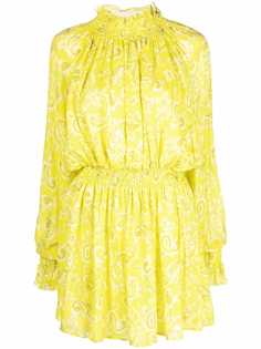 MSGM платье мини с цветочным принтом