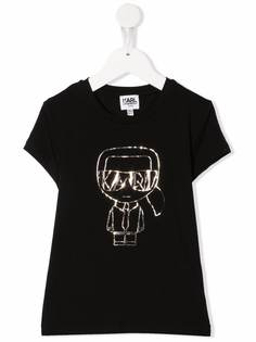 Karl Lagerfeld Kids футболка с принтом K/Ikonic