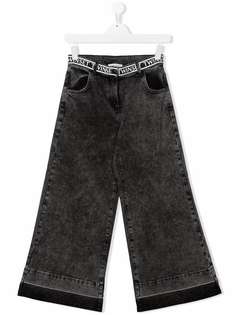 TWINSET Kids широкие джинсы средней посадки