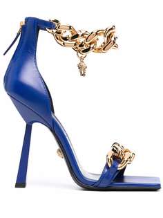 Versace босоножки с цепочкой и декором Medusa