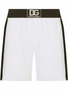 Dolce & Gabbana плавки-шорты с нашивкой-логотипом
