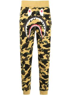 A BATHING APE® спортивные брюки Monster с камуфляжным принтом Bape