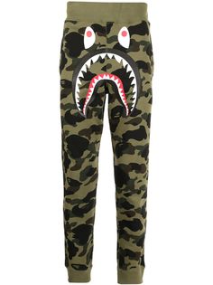 A BATHING APE® спортивные брюки Monster с камуфляжным принтом Bape