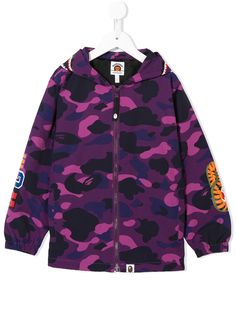 A BATHING APE® куртка с капюшоном и камуфляжным принтом Bape