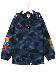A BATHING APE® куртка с капюшоном и камуфляжным принтом Bape