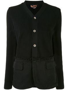Black Comme Des Garçons жакет в рубчик на пуговицах