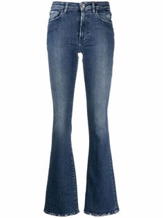 3x1 расклешенные джинсы с эффектом потертости
