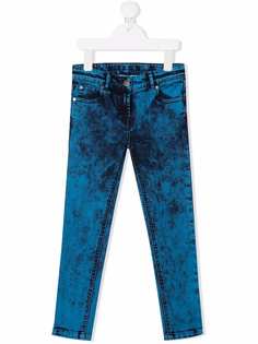 Stella McCartney Kids джинсы скинни из вареного денима