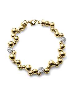 MARINA B золотой браслет Atomo с бриллиантами