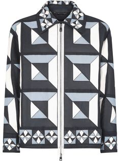 Dolce & Gabbana куртка-рубашка с геометричным узором
