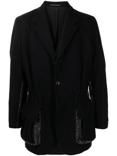 Yohji Yamamoto Pre-Owned пиджак со вставками