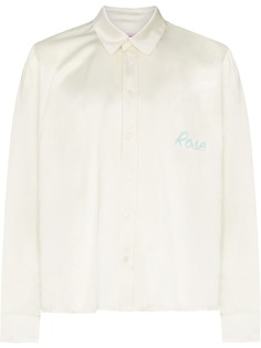 Martine Rose рубашка с длинными рукавами и графичным принтом