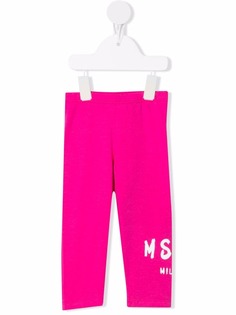 MSGM Kids легинсы с логотипом