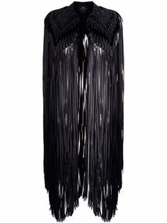 ETRO кейп с бахромой
