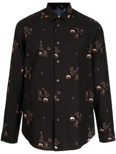 PAUL SMITH рубашка с принтом Cowboy Campfire