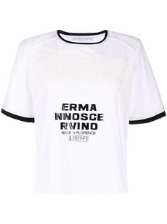 Ermanno Scervino футболка с кружевными вставками