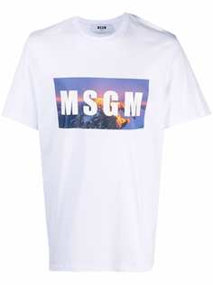 MSGM футболка с логотипом