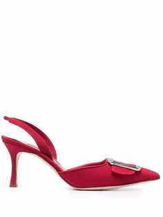 Manolo Blahnik туфли Maysli с ремешком на пятке