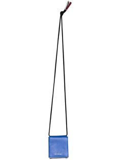 Marni клатч с ремешком на шею и логотипом