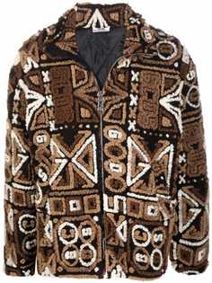 Gcds куртка из овчины с монограммой