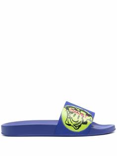 Versace шлепанцы с принтом Medusa