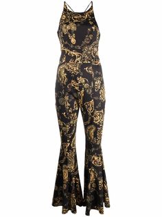 Versace Jeans Couture расклешенный комбинезон с принтом Baroque