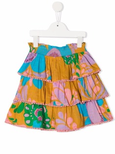 ZIMMERMANN Kids мини-юбка с цветочным принтом