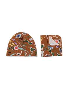 Molo комплект из шапки и шарфа с цветочным принтом