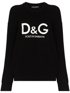 Dolce & Gabbana джемпер с вышитым логотипом