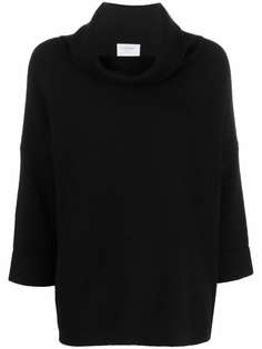 Snobby Sheep джемпер с окантовкой в рубчик и драпировкой