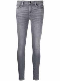 7 For All Mankind джинсы скинни средней посадки