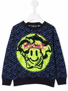 Versace Kids толстовка с логотипом