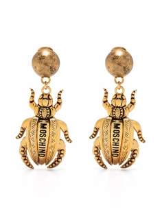 Moschino серьги-подвески Dungle Beetle