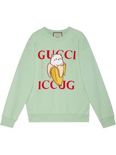 Gucci толстовка с принтом из коллаборации с Bananya
