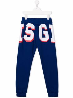 MSGM Kids узкие джоггеры с логотипом