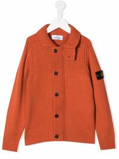 Stone Island Junior вязаный кардиган на пуговицах