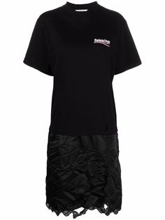 Balenciaga платье-футболка с логотипом