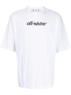 Off-White logo-print drop-shoulder T-shirt
