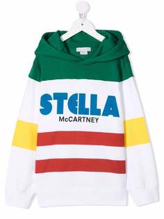 Stella McCartney Kids худи в стиле колор-блок с логотипом