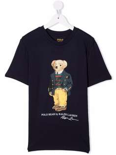 Ralph Lauren Kids футболка Polo Bear с принтом