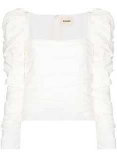 Khaite блузка Shawna со сборками