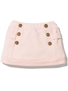 Balmain Kids мини-юбка с декоративными пуговицами