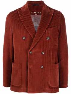 Circolo 1901 двубортный вельветовый пиджак