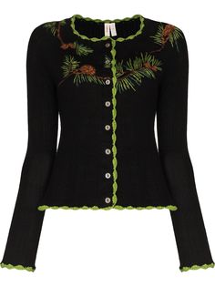 yuhan wang кардиган с вышивкой