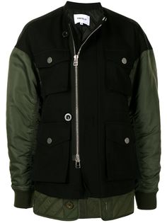 Enföld куртка в стиле милитари со вставками