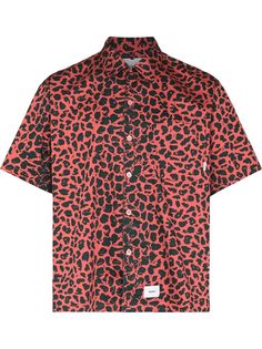 WTAPS рубашка с короткими рукавами и леопардовым принтом (W)Taps