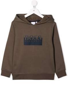 BOSS Kidswear толстовка с капюшоном и логотипом