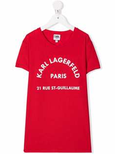 Karl Lagerfeld Kids футболка с логотипом