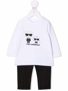 Karl Lagerfeld Kids спортивный костюм с графичным принтом