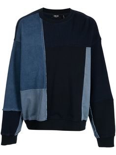 FIVE CM patchwork panelled sweatshirt
